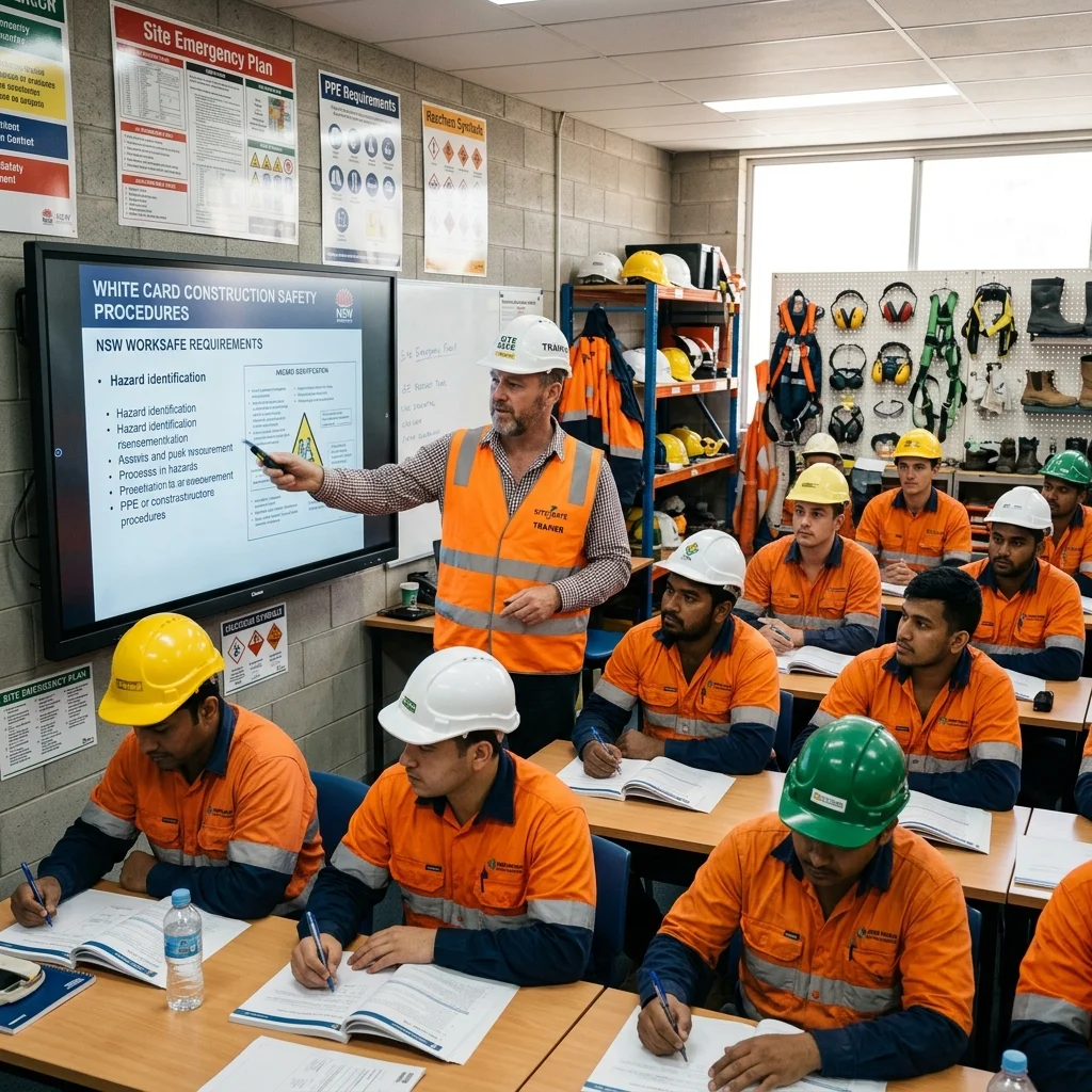 White Card construction training session in progress